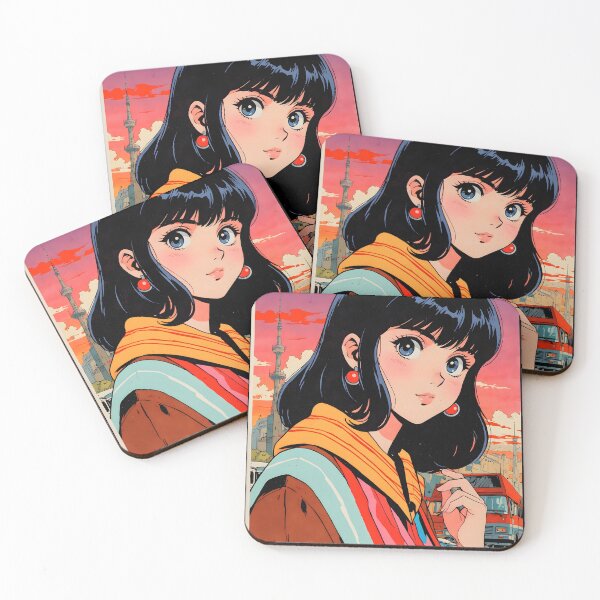 Item preview, Barnaul Russia Retro Anime Girl 80s Vintage Travel designed and sold by Retro-Anime9.