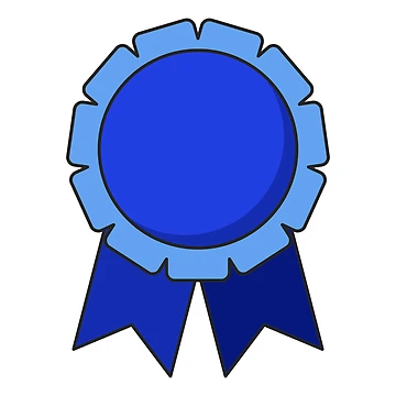 Artwork thumbnail, Award Pin With Ribbons Vector by THP Creative