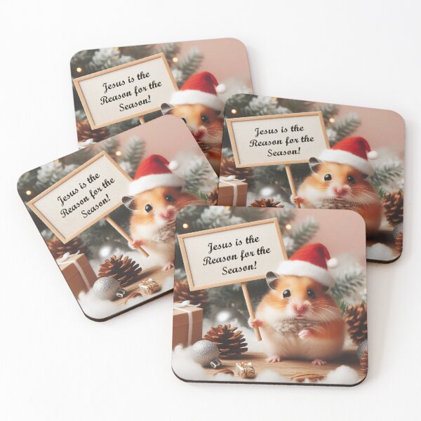 Item preview, "Jesus is the Reason for the Season!" Christmas Hamster designed and sold by Mermaid's Whimsy.