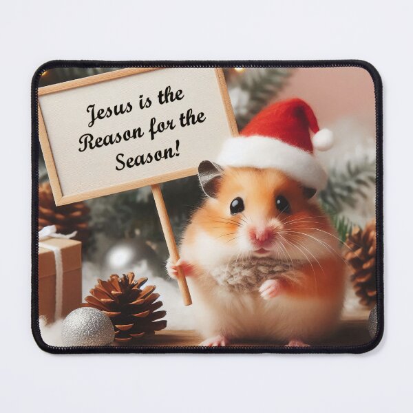 Item preview, "Jesus is the Reason for the Season!" Christmas Hamster designed and sold by Mermaid's Whimsy.