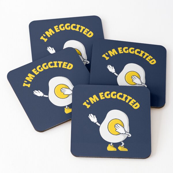 Item preview, I'm Eggcited designed and sold by Fanverse Merchandise.