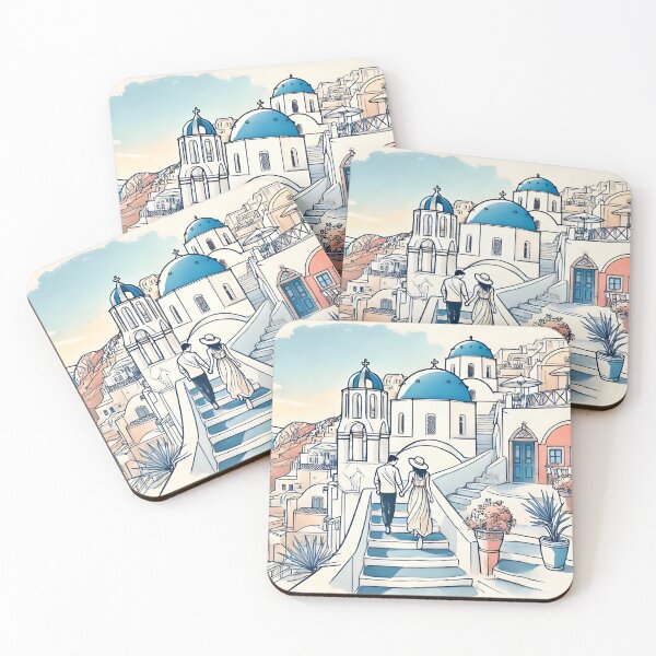 Item preview, Santorini, Love and Soft Strokes of Color designed and sold by unrealartwork.