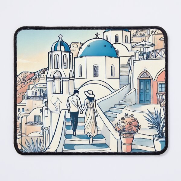 Item preview, Santorini, Love and Soft Strokes of Color designed and sold by unrealartwork.