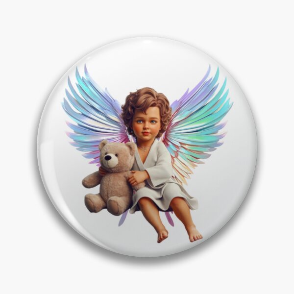 Item preview, Cherubim Angel With Teddy Bear designed and sold by DivineHaven.