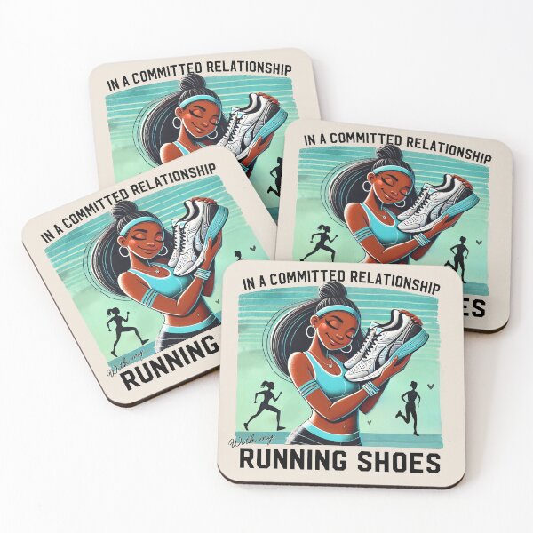 Item preview, In a Committed Relationship with my Running Shoes designed and sold by FunandWhimsy.