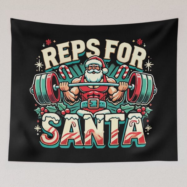 Item preview, Reps for Santa – Funny Christmas Fitness designed and sold by chantastical.