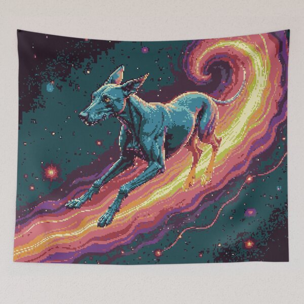 Item preview, Pixel Ethereal Greyhound designed and sold by NaturePixel.