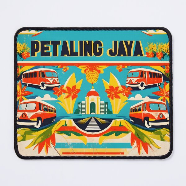 Item preview, Petaling Jaya Malaysia Vintage Travel Tourism designed and sold by TravelersGems.