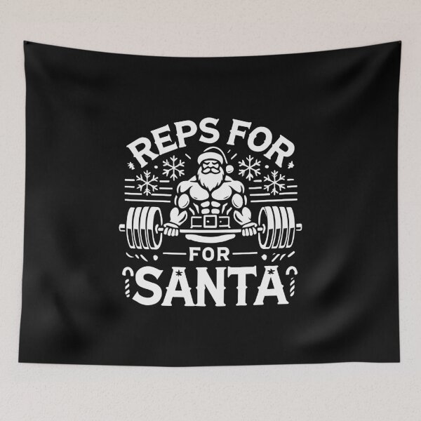 Item preview, Reps for Santa – Funny Christmas Fitness Bodybuilding Gym designed and sold by chantastical.