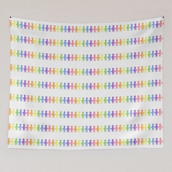 Item preview, Rainbow Coloured Paper People Or Doll Chain designed and sold by THP Creative.