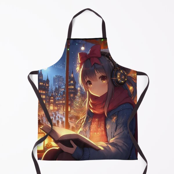 Item preview, Cozy Christmas Anime Girl Art designed and sold by josie1680.