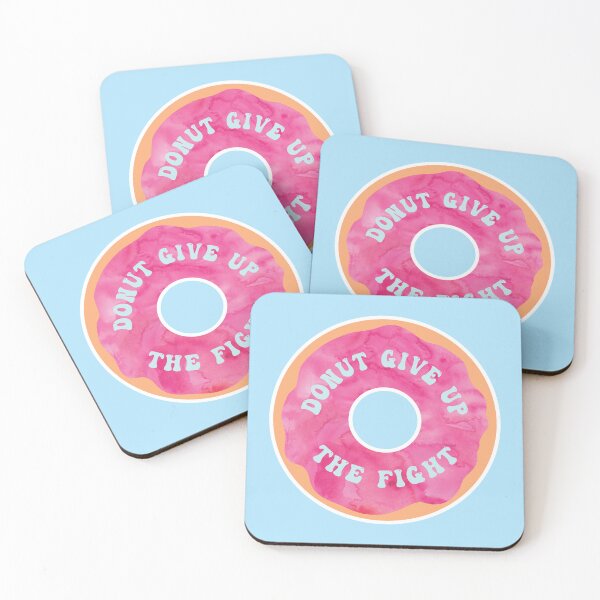 Item preview, Donut Give Up – Funny Motivational Pink Donut Design designed and sold by hitechmom.