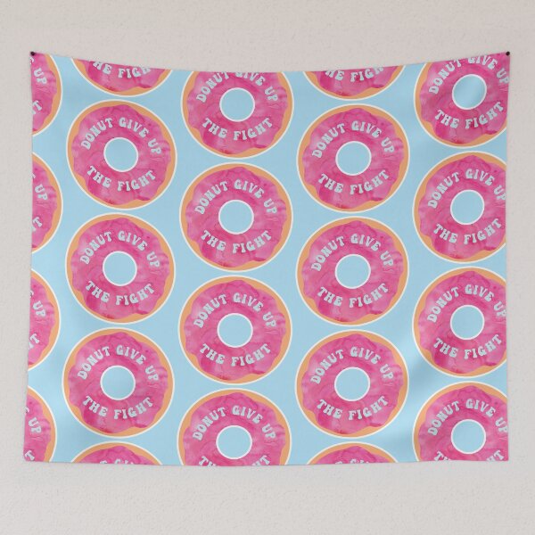 Item preview, Donut Give Up – Funny Motivational Pink Donut Design designed and sold by hitechmom.