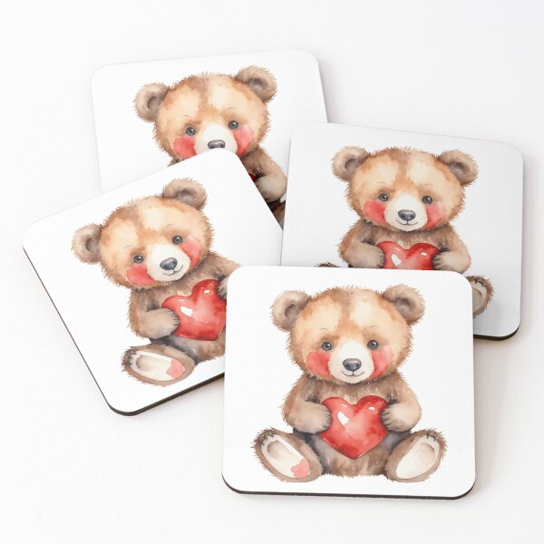 Item preview, Cute Teddy Bear With Huge Heart designed and sold by nimmitrends.