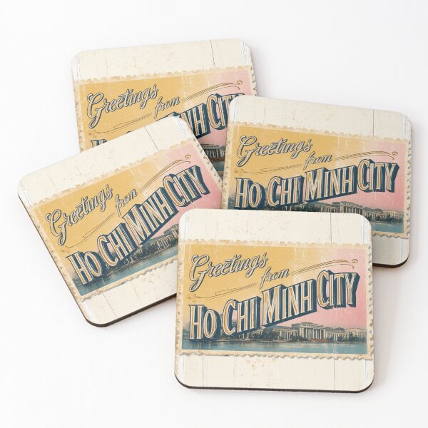 Item preview, Ho Chi Minh City China Vintage Travel Retro Postcard Design designed and sold by TravelPostcardGems.