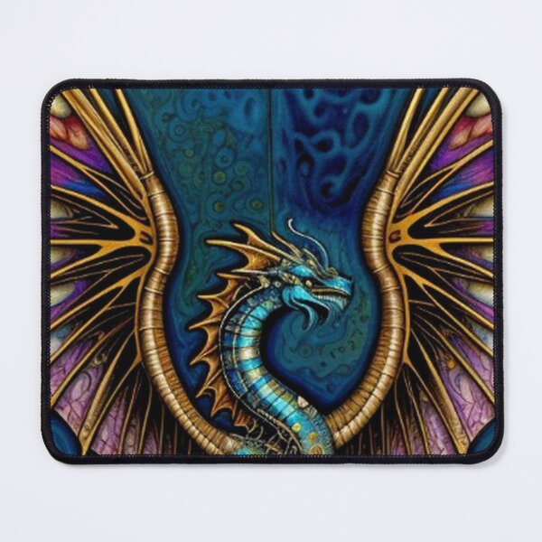 Item preview, Abstract Medieval Blue Dragon  designed and sold by TheDarkWardrobe.