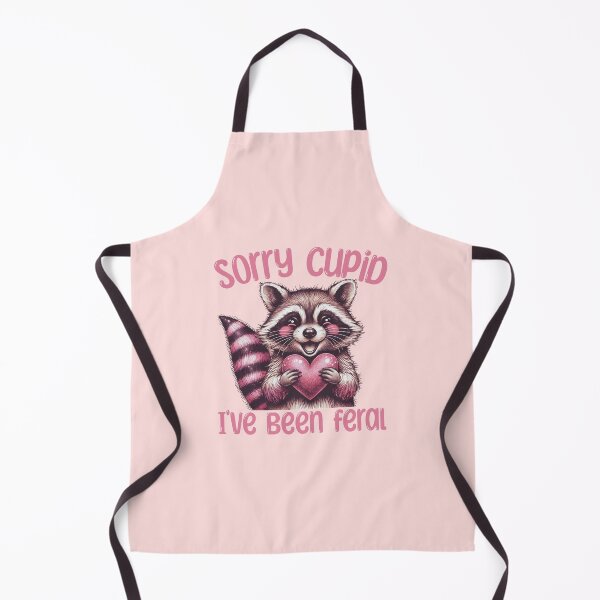 Item preview, Sorry Cupid, I've been feral, Valentine's Day raccoon design designed and sold by InspireGlow.