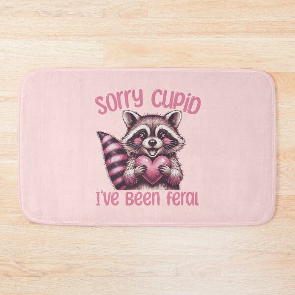 Item preview, Sorry Cupid, I've been feral, Valentine's Day raccoon design designed and sold by InspireGlow.