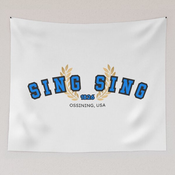 Item preview, Sing Sing Prison “Varsity,” Blue and Black designed and sold by UNK-Fatigues.