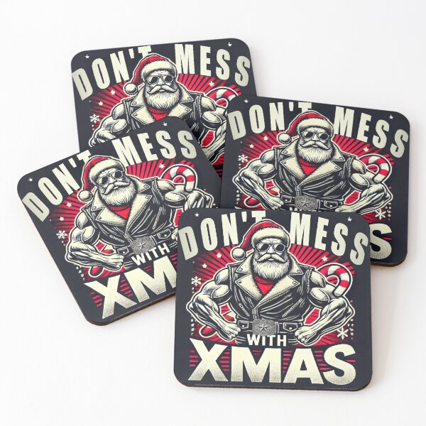 Item preview, Don't Mess with Xmas (Tough Santa) designed and sold by Young Design Lab.