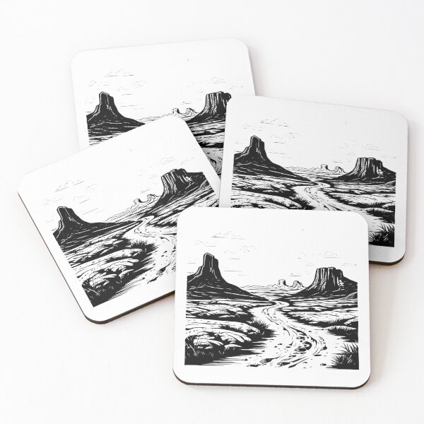 Item preview, Winding Desert Road Highway Western Path Route Nature designed and sold by inkoutninja.