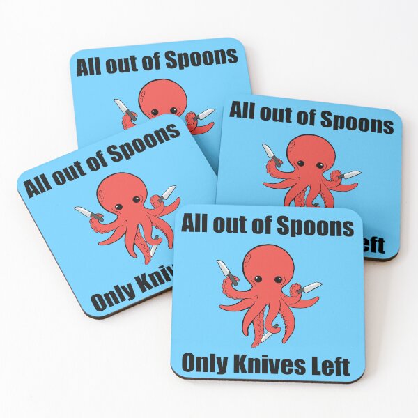 Item preview, All out of spoons only knives left (octopus) designed and sold by CaitlynConnor.