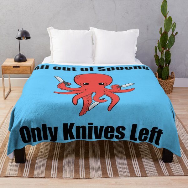 Item preview, All out of spoons only knives left (octopus) designed and sold by CaitlynConnor.