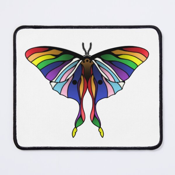 Item preview, Progress pride moth  designed and sold by ashstash.