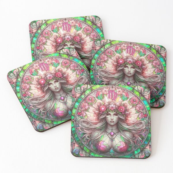 Item preview, Virgo Stained Glass Zodiac! designed and sold by CandyCrab.