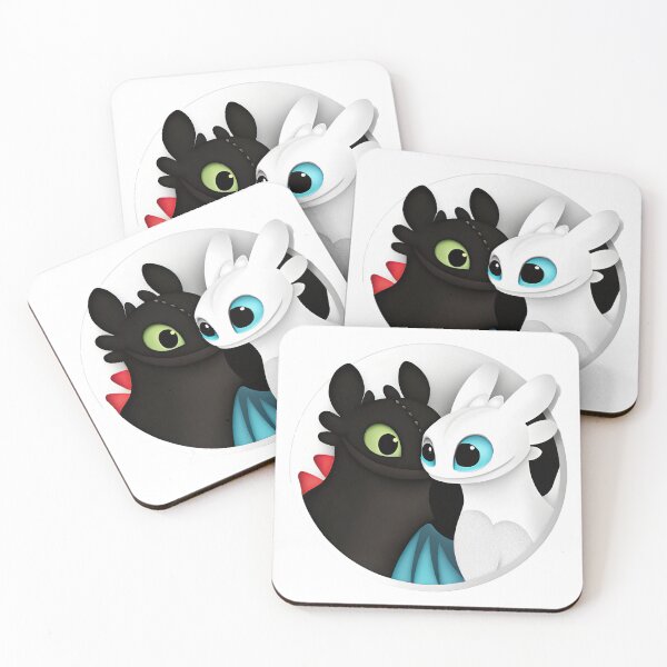 Item preview, Toothless And Night Fury, Light Fury And Toothless designed and sold by graphic-genie.