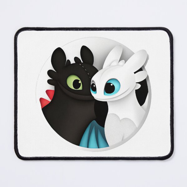 Item preview, Toothless And Night Fury, Light Fury And Toothless designed and sold by graphic-genie.