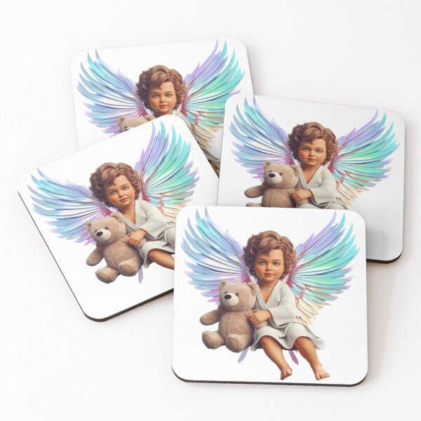 Item preview, Cherubim Angel With Teddy Bear designed and sold by DivineHaven.