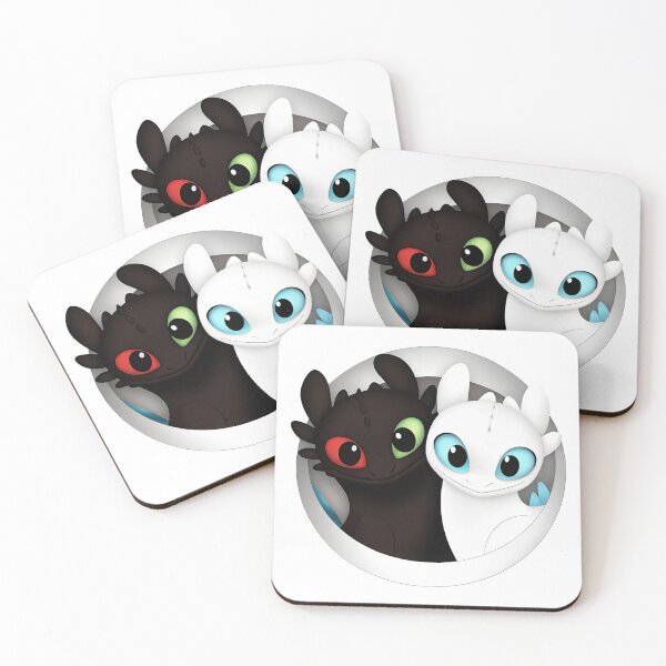 Item preview, Toothless And Night Fury, Light Fury And Toothless designed and sold by graphic-genie.
