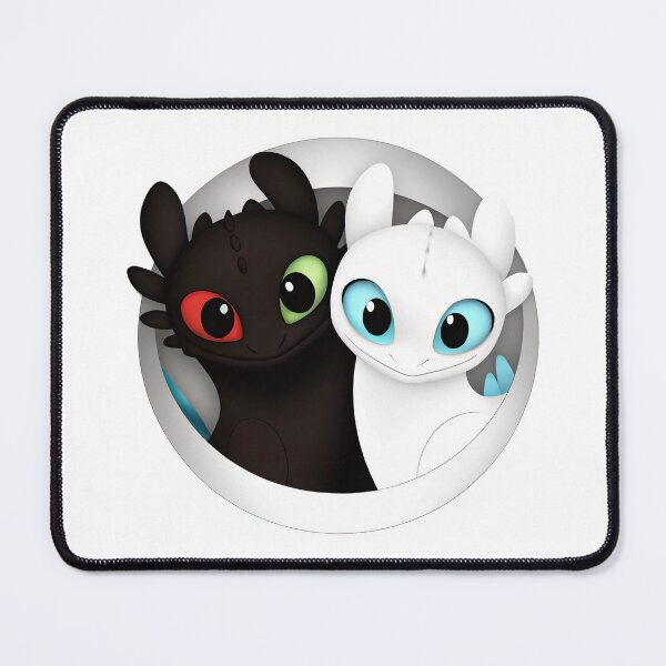 Item preview, Toothless And Night Fury, Light Fury And Toothless designed and sold by graphic-genie.