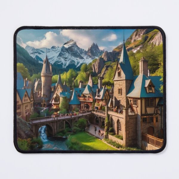 Item preview, The Enchanted Village Beneath the Mountain designed and sold by BlareBlare.