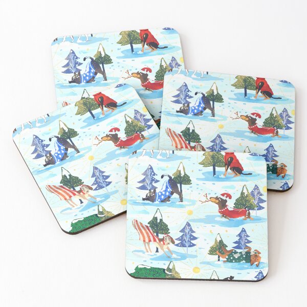 Item preview, Christmas Dogs in snow designed and sold by mitalim.