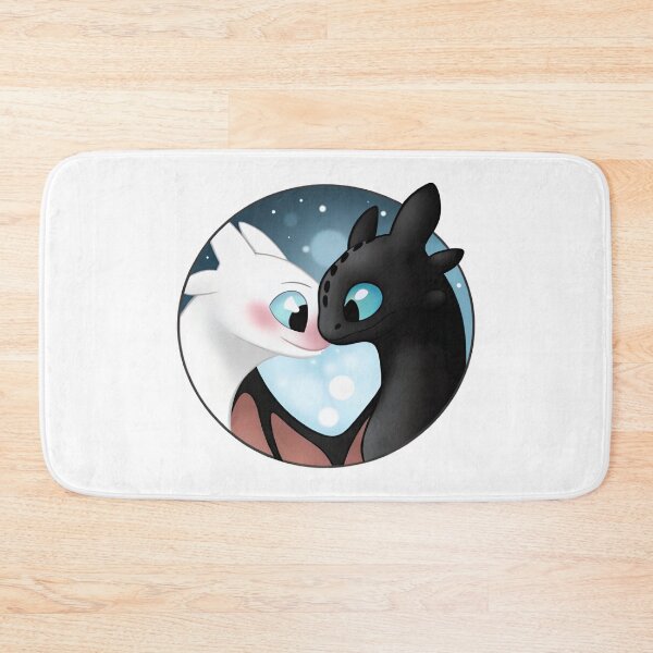 Item preview, Toothless And Night Fury, Light Fury And Toothless designed and sold by graphic-genie.