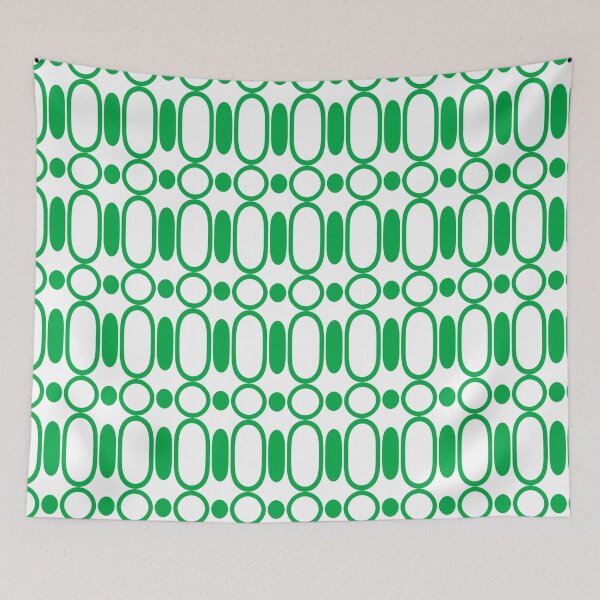 Item preview, Circle pattern with stretched patterns in between on white background designed and sold by Tokofereal.