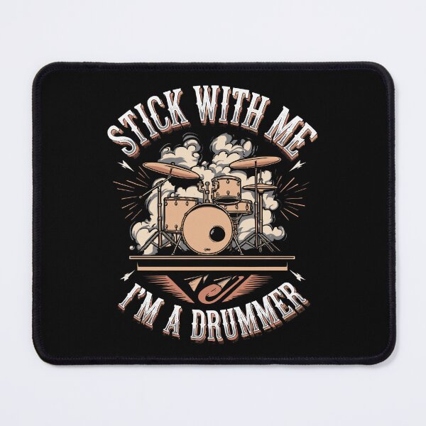 Item preview, Stick With Me I'm A Drummer - Funny Drummer Art For Men Women Drum Set Drumming Lovers designed and sold by stmpdwrld.