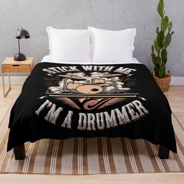 Item preview, Stick With Me I'm A Drummer - Funny Drummer Art For Men Women Drum Set Drumming Lovers designed and sold by stmpdwrld.