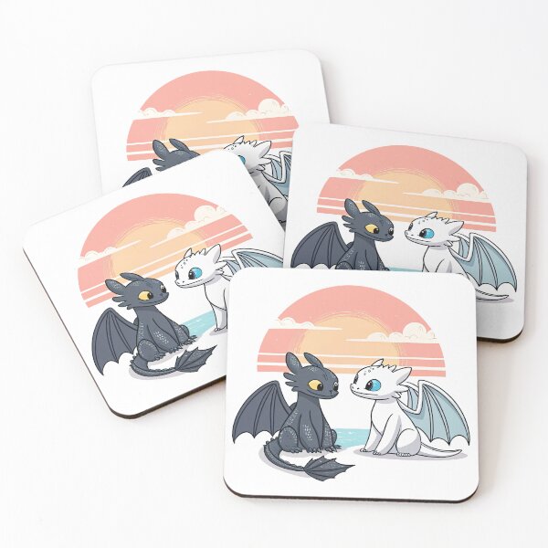 Item preview, Toothless And Night Fury, Light Fury And Toothless designed and sold by graphic-genie.