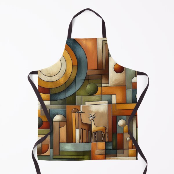 Item preview, What Animals - Bauhaus Modern Contemporary, Warm Colors designed and sold by Mermaid's Whimsy.