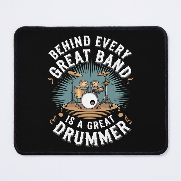 Item preview, Behind Every Great Band Is A Great Drummer - Funny Drummer Art For Men Women Drum Set Drumming Lovers designed and sold by stmpdwrld.
