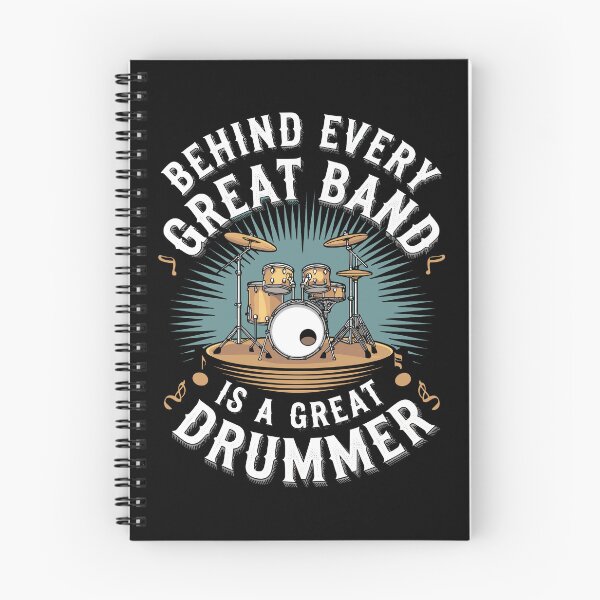 Item preview, Behind Every Great Band Is A Great Drummer - Funny Drummer Art For Men Women Drum Set Drumming Lovers designed and sold by stmpdwrld.