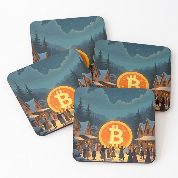 Item preview, Bitcoin Aurora Northern Lights of Crypto designed and sold by RadDeck.