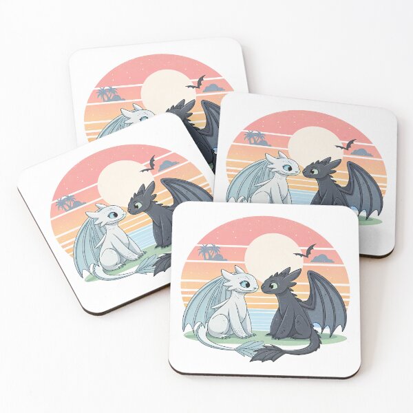 Item preview, Toothless And Night Fury, Light Fury And Toothless designed and sold by graphic-genie.