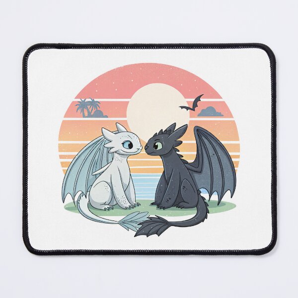 Item preview, Toothless And Night Fury, Light Fury And Toothless designed and sold by graphic-genie.