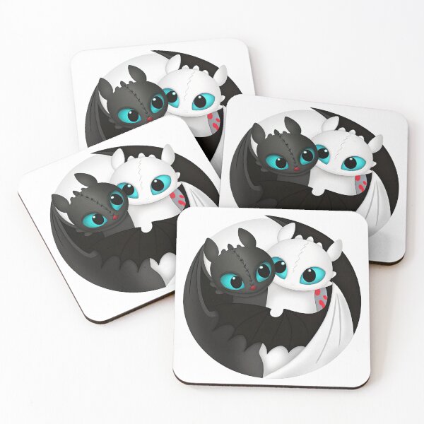 Item preview, Toothless And Night Fury, Light Fury And Toothless designed and sold by graphic-genie.