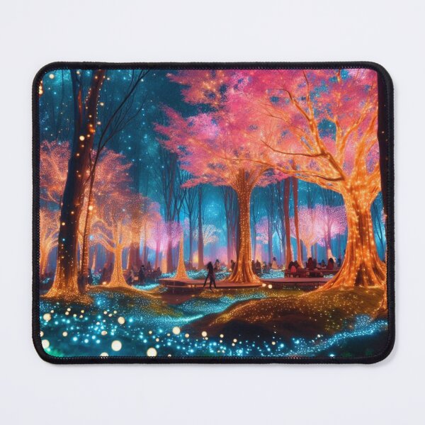 Item preview, Night Life Forest With Glowing Trees and Floating Lights. designed and sold by IrsathThaslima.