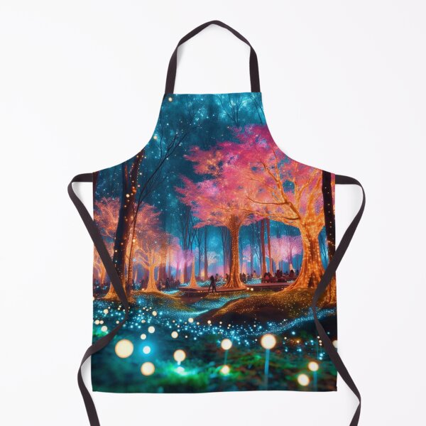 Item preview, Night Life Forest With Glowing Trees and Floating Lights. designed and sold by IrsathThaslima.